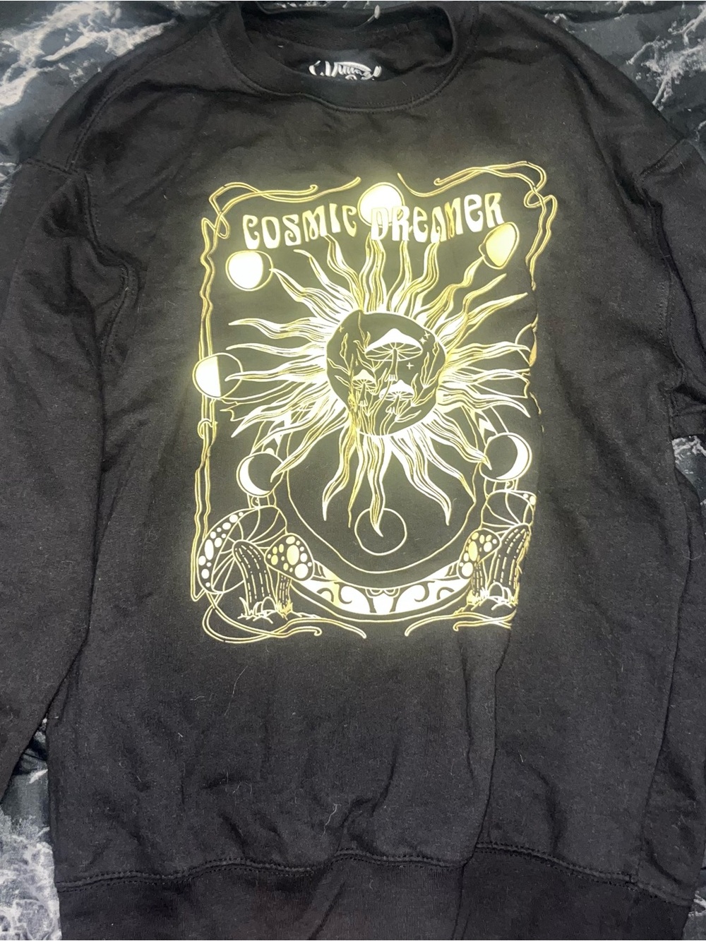 Vintage point cosmic dreamer mushroom sun crewneck sweatshirt size small nwot